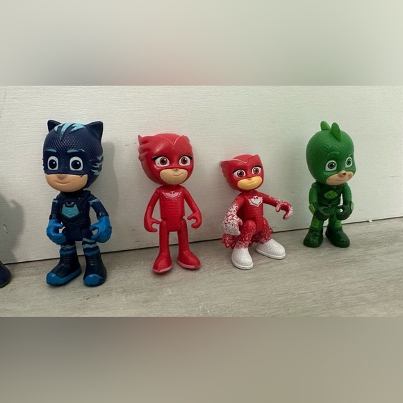 PJ Mask Action Figures Lot Set Of Disney Catboy, Gekko, Action Figures Set Of 8 - Picture 2 of 3